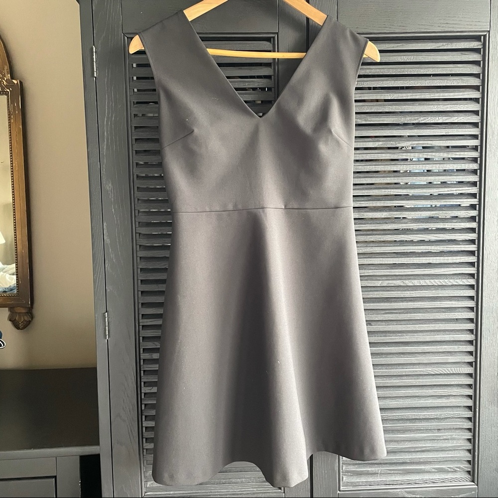 Zara black mini dress with back cut out